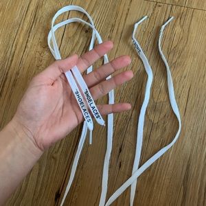 Off white shoe laces